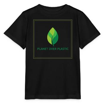 La planète plutôt que le plastique - T-shirt bio MINI CREATOR Stanley/Stella Enfant - noir - Devant - Mikhail (115cm)