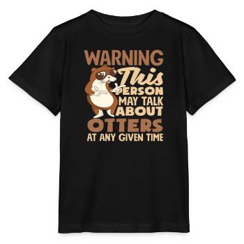Seeotter-liebhaber-geschenk - Stanley/Stella Kinder T-Shirt MINI CREATOR  - Schwarz - Vorne - Mikhail (115cm)