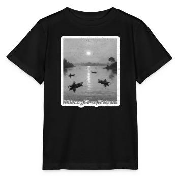 Clair de lune du Mékong au bord du fleuve - T-shirt bio MINI CREATOR Stanley/Stella Enfant - noir - Devant - Mikhail (115cm)