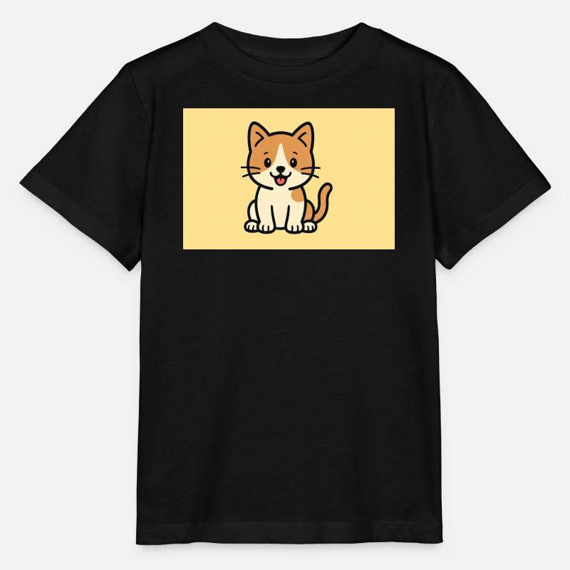 Chat - T-shirt bio MINI CREATOR Stanley/Stella Enfant - noir