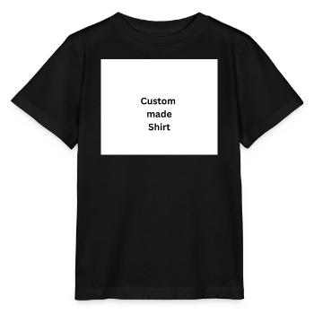 Chemise sur mesure - T-shirt bio MINI CREATOR Stanley/Stella Enfant - noir - Devant - Mikhail (115cm)