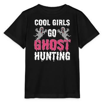 Girl Ghost Hunter - Stanley/Stella MINI CREATOR Kids’ T-Shirt - black - Front - Mikhail (115cm)