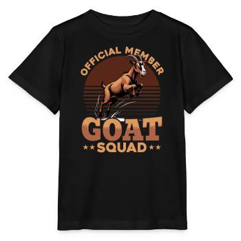 Funny Farm Animal Goat - Stanley/Stella MINI CREATOR Kids’ T-Shirt - black - Front - Mikhail (115cm)