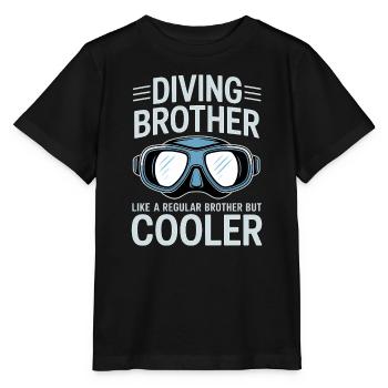 Diving Saying Brother Funny Diving Gift - Stanley/Stella MINI CREATOR Kids’ T-Shirt - black - Front - Mikhail (115cm)