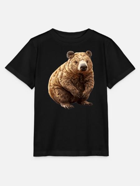 Wombats Wombat - Stanley/Stella Kinder T-Shirt MINI CREATOR - Schwarz