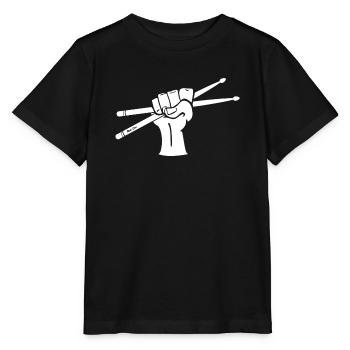 Drumsticks Motiv - Stanley/Stella Kinder T-Shirt MINI CREATOR  - Schwarz - Vorne - Mikhail (115cm)