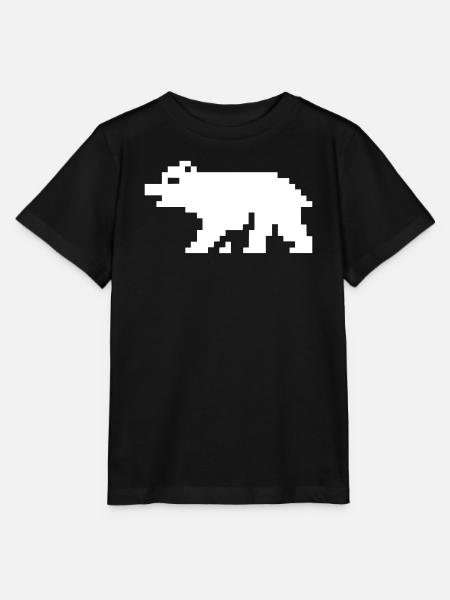 8bit pixel bär - Stanley/Stella Kinder T-Shirt MINI CREATOR - Schwarz