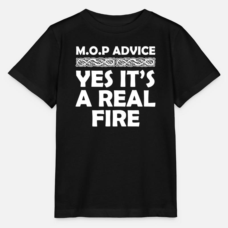 MOP - Real Fire - Stanley/Stella MINI CREATOR Kids’ T-Shirt - black