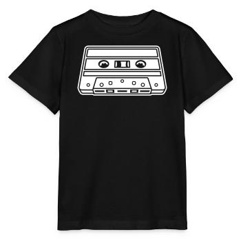 Cassette Perspective – Retro Mixtape Design - Stanley/Stella MINI CREATOR Kids’ T-Shirt - black - Front - Mikhail (115cm)