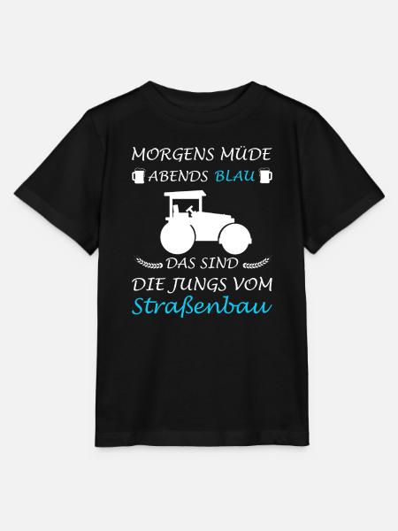 Straßenbau Straßenbauer Bauarbeiter - Stanley/Stella Kinder T-Shirt MINI CREATOR - Schwarz