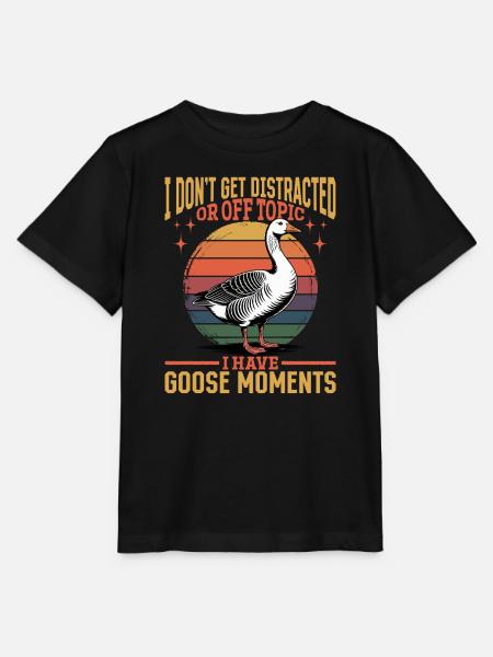 Funny Bird Goose - Stanley/Stella Kinder T-Shirt MINI CREATOR - Schwarz