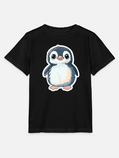 Pinguin - Stanley/Stella Kinder T-Shirt MINI CREATOR - Schwarz