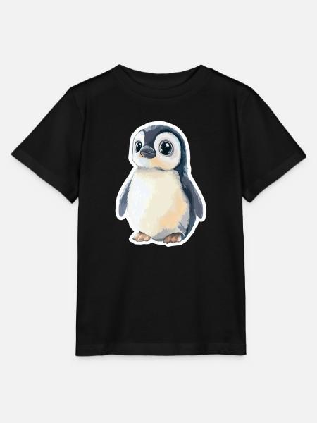 Pinguin - Stanley/Stella Kinder T-Shirt MINI CREATOR - Schwarz