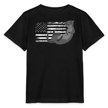 Seeotter Cartoon Amerikanisch - Stanley/Stella Kinder T-Shirt MINI CREATOR  - Schwarz - Vorne - Mikhail (115cm)