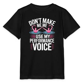 Synchronschwimmen Kunstschwimmen Wassersport - Stanley/Stella Kinder T-Shirt MINI CREATOR  - Schwarz - Vorne - Mikhail (115cm)