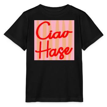 CIAO HASE SELBSTWERT - Stanley/Stella Kinder T-Shirt MINI CREATOR  - Schwarz - Vorne - Mikhail (115cm)
