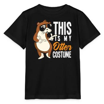 Otter Kostüm Lustiger Seeotter Cartoon - Stanley/Stella Kinder T-Shirt MINI CREATOR  - Schwarz - Vorne - Mikhail (115cm)