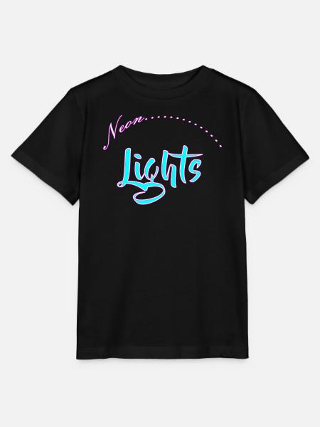 Neon Lights Schriftzug - Stanley/Stella Kinder T-Shirt MINI CREATOR  - Schwarz