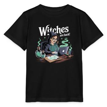 Les sorcières sont de retour Ordinateur portable - T-shirt bio MINI CREATOR Stanley/Stella Enfant - noir - Devant - Mikhail (115cm)