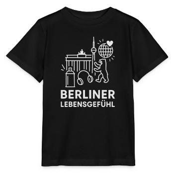 Berliner Lebensgefühl Emblem - Stanley/Stella Kinder T-Shirt MINI CREATOR  - Schwarz - Vorne - Mikhail (115cm)