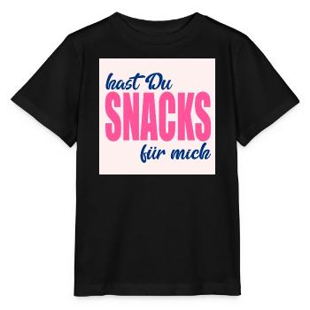 LOVE FOOD SNACKS - Stanley/Stella MINI CREATOR Kids’ T-Shirt - black - Front - Mikhail (115cm)