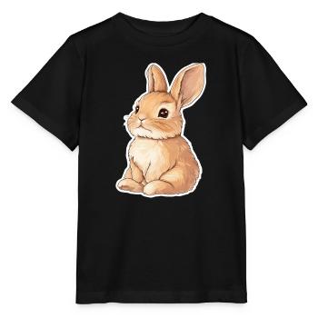 Hase - Stanley/Stella Kinder T-Shirt MINI CREATOR  - Schwarz - Vorne - Mikhail (115cm)