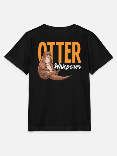 Otterflüsterer Seeotter Cartoon - Stanley/Stella Kinder T-Shirt MINI CREATOR - Schwarz