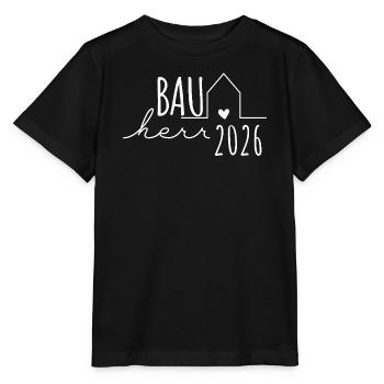 Builder 2026 - Builders Partnerlook Hausbau - Stanley/Stella MINI CREATOR Kids’ T-Shirt - black - Front - Mikhail (115cm)