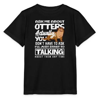 Immer Über Seeotter Sprechen Cartoon - Stanley/Stella Kinder T-Shirt MINI CREATOR  - Schwarz - Vorne - Mikhail (115cm)