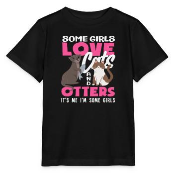 Girls I'm Some Girls Seeotter Cartoon - Stanley/Stella Kinder T-Shirt MINI CREATOR  - Schwarz - Vorne - Mikhail (115cm)