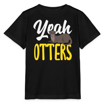 Ja Seeotter Cartoon - Stanley/Stella Kinder T-Shirt MINI CREATOR  - Schwarz - Vorne - Mikhail (115cm)