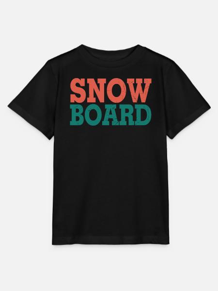 Snowboard - Stanley/Stella Kinder T-Shirt MINI CREATOR  - Schwarz