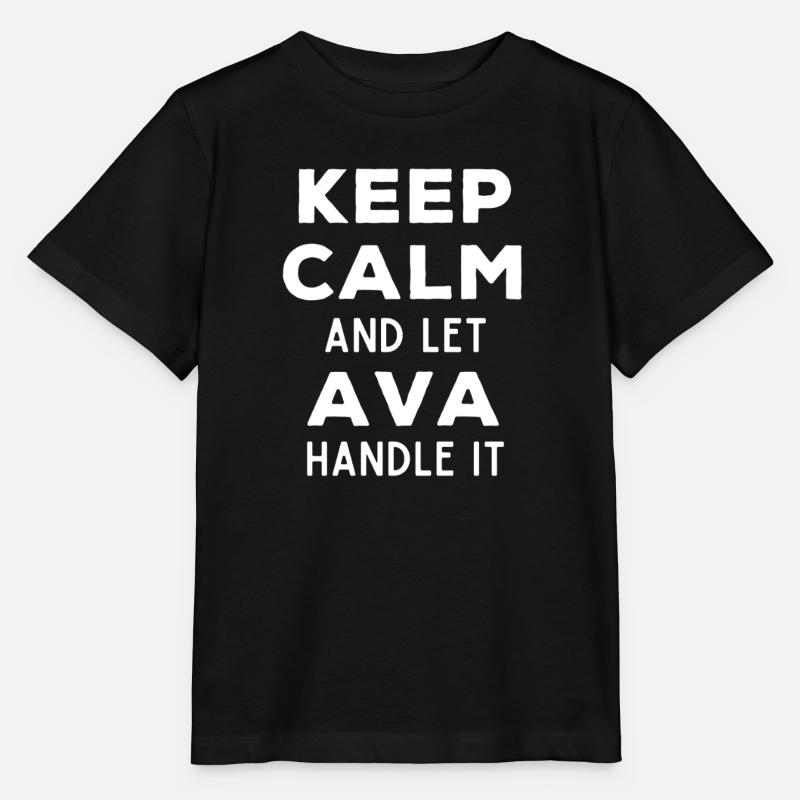 Keep Calm Lass Ava das regeln Lustiger Spruch - Stanley/Stella Kinder T-Shirt MINI CREATOR  - Schwarz