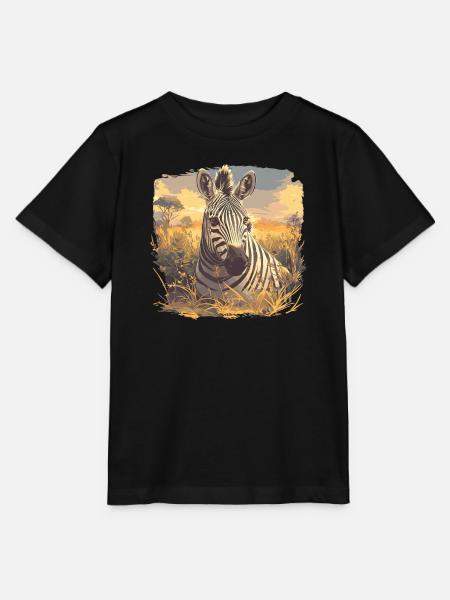 Zebras Zebra - Stanley/Stella Kinder T-Shirt MINI CREATOR - Schwarz