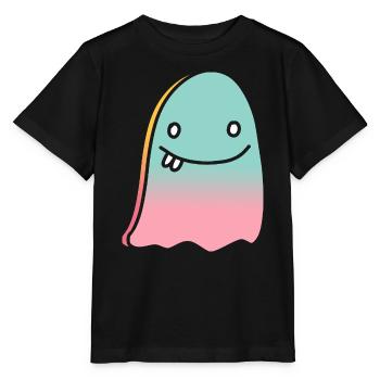 Ghost doodle gradient - Stanley/Stella MINI CREATOR Kids’ T-Shirt - black - Front - Mikhail (115cm)