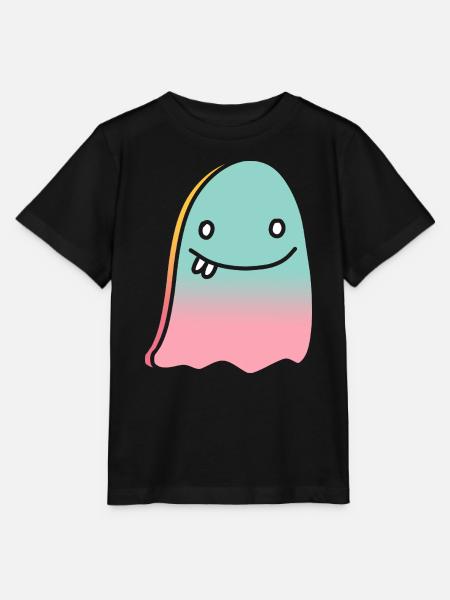Geist doodle gradient - Stanley/Stella Kinder T-Shirt MINI CREATOR - Schwarz
