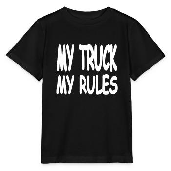 Truck - Stanley/Stella Kinder T-Shirt MINI CREATOR  - Schwarz - Vorne - Mikhail (115cm)