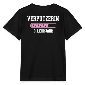 Apprentissage de plâtrier Apprentissage de plâtrier de 3 ans - T-shirt bio MINI CREATOR Stanley/Stella Enfant - noir - Devant - Mikhail (115cm)