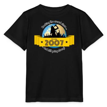 18. Anniversaire Qui fait vibrer la foule depuis 11/2007 - T-shirt bio MINI CREATOR Stanley/Stella Enfant - noir - Devant - Mikhail (115cm)