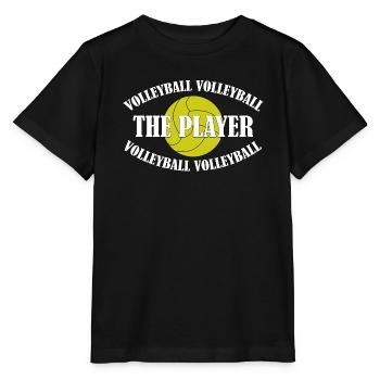 VOLLEYBALL - THE PLAYER - Stanley/Stella Kinder T-Shirt MINI CREATOR  - Schwarz - Vorne - Mikhail (115cm)