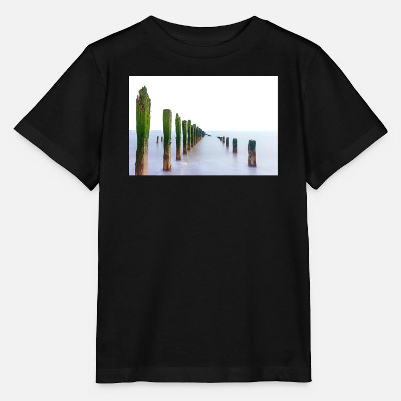 Langzeitbelichtungs-Spurn-Punkt - Stanley/Stella Kinder T-Shirt MINI CREATOR  - Schwarz