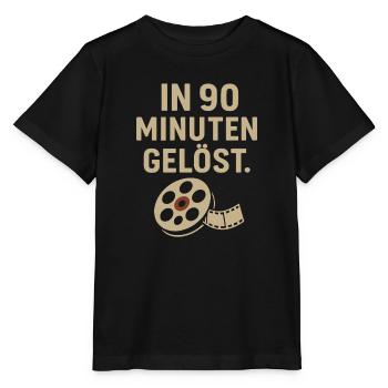 In 90 Minuten gelöst – Lustiges Krimi Shirt  - Stanley/Stella Kinder T-Shirt MINI CREATOR  - Schwarz - Vorne - Mikhail (115cm)