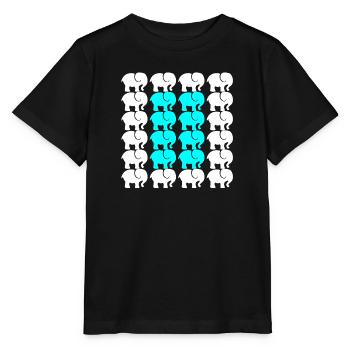 ELEFANT - Stanley/Stella Kinder T-Shirt MINI CREATOR  - Schwarz - Vorne - Mikhail (115cm)