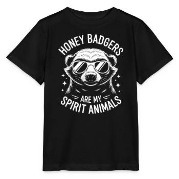 Honigdachs Spruch Lustiges Honigdachs Geschenk - Stanley/Stella Kinder T-Shirt MINI CREATOR  - Schwarz - Vorne - Mikhail (115cm)