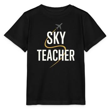 Instructeur de vol Cfi Pilote Instructeur d’aviation - T-shirt bio MINI CREATOR Stanley/Stella Enfant - noir - Devant - Mikhail (115cm)