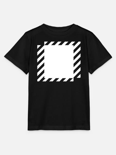 Linien Quadrate Design - Stanley/Stella Kinder T-Shirt MINI CREATOR  - Schwarz