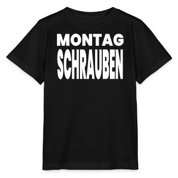 Schrauben - Stanley/Stella Kinder T-Shirt MINI CREATOR  - Schwarz - Vorne - Mikhail (115cm)