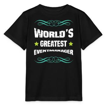 Le plus grand gestionnaire d’événements au monde - T-shirt bio MINI CREATOR Stanley/Stella Enfant - noir - Devant - Mikhail (115cm)
