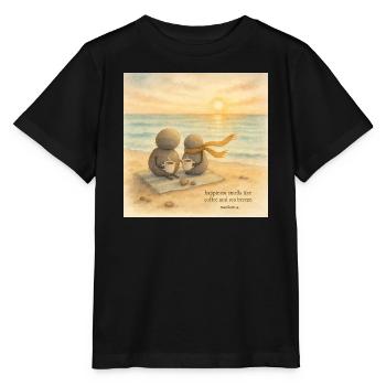 Sea Breeze Coffee Companions - Stanley/Stella MINI CREATOR Kids’ T-Shirt - black - Front - Mikhail (115cm)