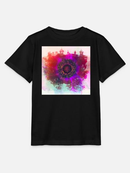 Abstract poppy - Stanley/Stella Kinder T-Shirt MINI CREATOR - Schwarz